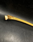Rare Antique Bone Pipe Amber Mouth Piece Silver Mounted Vintage Unique