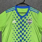 Seattle Sounders Fc Adidas Soccer Jersey Mens L Green Mls Kit 2023 Aeroready