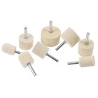  8 Pcs Nail Grinder Set Wool Felt Buffing Wheel Polishing For Buffer