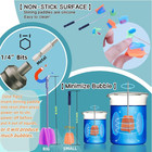 4 large 4 small Sizes Silicone Resin Mixer Paddles reusable Reusable Paint And R