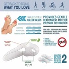 1 Pair Silicone Gel Bunion Toe Corrector Orthotics Straightener Separator Pain
