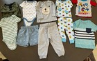 Bundle Lot Of Baby Boy s 12m Mixed Variety Casual Tops Shorts Pjs Carter s H m