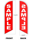 Opening Soon Windless Swooper Feather Flag 2 5x11 5 Ft Tall Banner Sign Rb