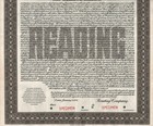 Specimen  Reading Railroad Company Pa  100 Bond Certificate Stock Philadelphia