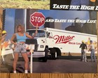 Vintage Miller High Life Beer Posters Lot Of 3 Nos Sexy Blonde Beer Babes    