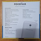 Pocketalk S Handheld Voice text Translator White  2 Year Global Sim Ptsgw-us