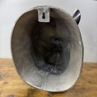 Large Cast Aluminum Rhino Rhinoceros Head Wall Mount Sculpture Silver Decor Vtg