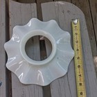 Vintage Victorian White Milk Glass 8 5  Petticoat Kerosene Lamp Chimney Shade