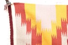 Antique Navajo Rug Textile Native American Indian Eye Dazzler 38x20 Vtg Weaving