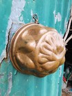 Antique Solid Copper Tin Lined Bundt Cake Or Pudding Mold W  Copper Hang Ring
