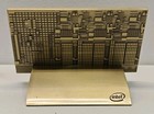 Intel Employee Award Exclusive Wafer Microchip 2010  40b Revenue   Stand