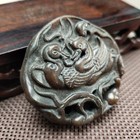 New Listing Antique Chinese Natural Jade Carved  Ancient Jade Statue Pendant 724