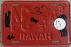 Beautiful All Original 1959-1960 Hawaii State Exempt Motorcycle License Plate 34