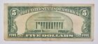 1928-c  5 Legal Tender Red Seal United States Note Avg Circ
