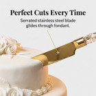 Gold Cake Knife And Server Set Cake Server   Knife Set Of 2 With Crystal Handles