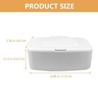 Wipes Dispenser With Dustproof Lid  Refillable Wipe Holder For Baby Nursery 