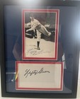 Lefty Grove Signed Autographed Index Card   Photo 8x10 Framed Philadelphia A   s 