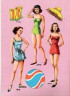Vintage Uncut 1950 s Teen Parade Paper Dolls pretty  1 Top Reproduction  1seller