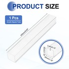 1 Pcs 30mmx30mmx3mm Wall Thickness 245mm Long Clear Acrylic Square Tube