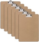 A4 Clipboards Wood Clipboard Bulk 6 Packs Clip Boards 9x12 5 Inch Wooden Clip   