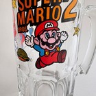 1989 Vintage Nintendo Super Mario Bros  2 Glass Stein Mug 8 
