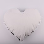 10pcs Heart Shaped Sublimation Pillow Case Sequin Glitter Sofa Cushion Cover Diy