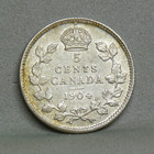 1904 Canada 5 Cents  Extra Fine