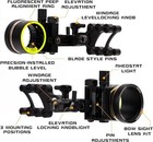 Archery Bow Sight 0 019   Fiber Adjust Compound Bow Hunting Target Shooting Rh