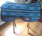 Hillside Harness Hardware Built Up Turquoise Western Saddle Pad 25 x26 1 2 