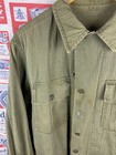 Vintage Ww2 Us Army M-43 Hbt Field Jacket Shirt 13 Star Button 38r Wwii Od7