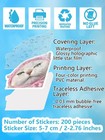 200 Cute Cat Stickers For Water Bottles     Kawaii Vinyl Cat Meme Pack  Glos