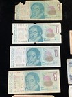 World Paper Money Mix Lot 43 Banknotes Currency Foreign Canada Brasil More Jb5b