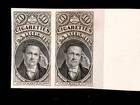 U s  Pair 1883 Cigarette Proofs On Card