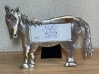 Vintage Pewter Horse Pony Frame 7 x5  Photo 3 5 x 1 75 equestrian Decor Taiwan