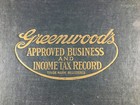 Vintage Greenwoods Approved Business And Income Tax Record 17 X 11