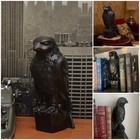 Maltese Falcon Statue Ornament Compartment Prop Replica Handmade Resin Sculpture