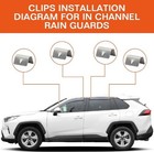 Stainless Steel Wind Deflector Clips  20 Pcs For In-channel Rain Guards