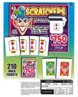 Pull Tab Tickets - Hard Card - Game - 2 Pack - Scratchers - 210 Ct Ea