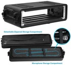 Rack Case 2u-6u Lockable 10 2in Deep 3-space Flight Case For Dj Equipment