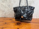  Dooney   Bourke Patent Leather Shopper Tote Bag Pre Owned        Without  Flaw 
