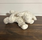 Baby Gund White Winky Lamb Sheep 9    Rattle Laying Sleeping Plush Toy 058133