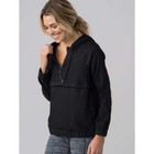 Lululemon Pack It Up Jacket Black Half Zip Packable Pullover Hoodie Womens