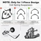 Front Upper Control Arms W ball Joints   Tie Rods Sway Bars Suspension Kit