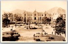 C1946 Rppc Palacio De Gobierno Lima Peru Classic Cars   People Vintage Postcard