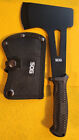 Sog Hand Axe   Nylon Sheath  11  Oal  Stainless Steel Blade Rubber Handle Black