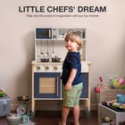 Wooden Play Kitchen  Kids   Toddlers Kitchen Playset  Kids Play Kitchen Prete   