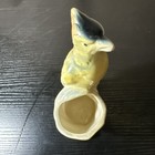 Vintage 1950 s Royal Copley Vase Planter Bird On Tree 6  Usa Art Pottery