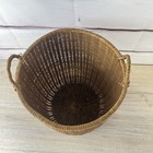 12  Tall Basket Round 2 Side Handles Nantucket Style 