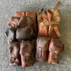 Leather Dual Cell Ammo Pouch For Yugoslavian Sks  Good Vintage Cond 