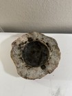 Vintage Heavy Natural Stone Ashtray 6 5    Live Edge Onyx Marble 3 Lb 10 Oz Mcm